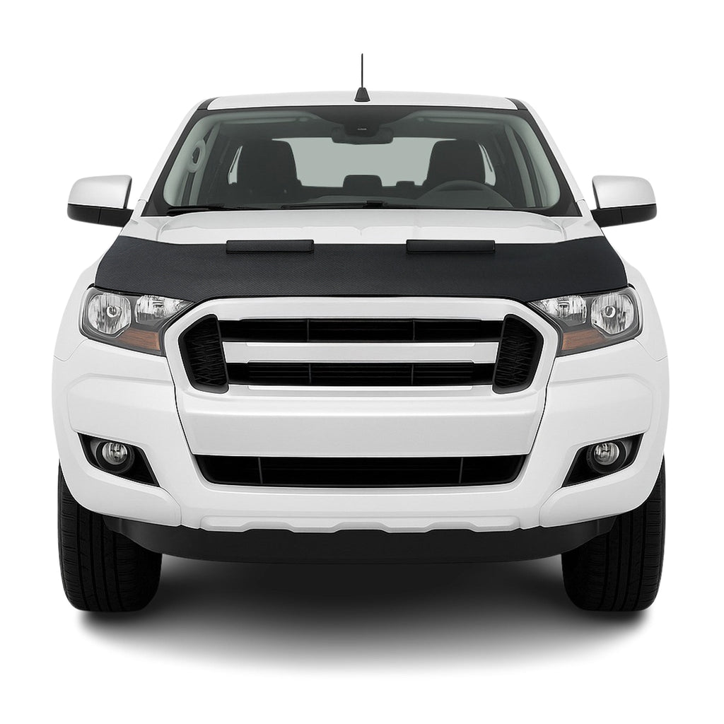 2019-2023 Ford Ranger Car Bonnet Mask Hood Bra Carbon Black 1 Pc
