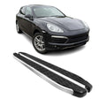 2011-2018 Porsche Cayenne Running Boards Side Steps Silver & Black