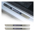 Mercedes E Class Door Sill Scuff Plate Illuminated Sport Stainless Steel Silver 2 Pcs