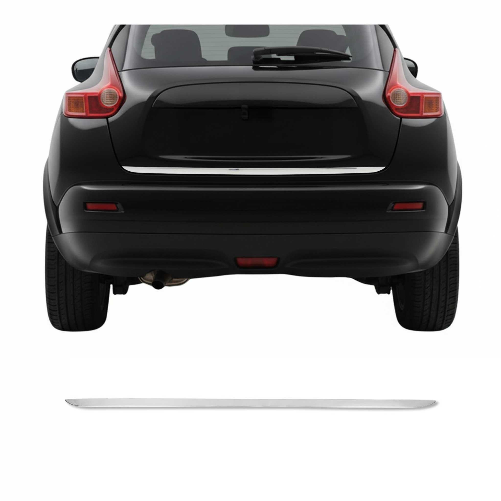 2011-2017 Nissan Juke Rear Trunk Molding Trim Brushed Stainless Steel Silver