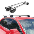 Roof Rack Flush Rail Cross Bars Carrier Anti-Theft Lockable 42" 2 Pcs Silver