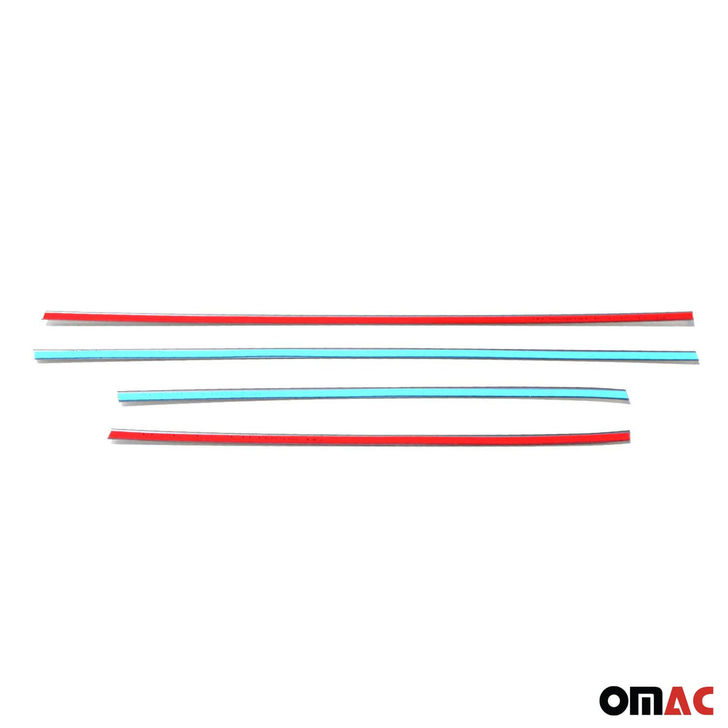 2011-2017 Nissan Juke Window Molding Trim Streamer Stainless Steel Silver 4 Pcs