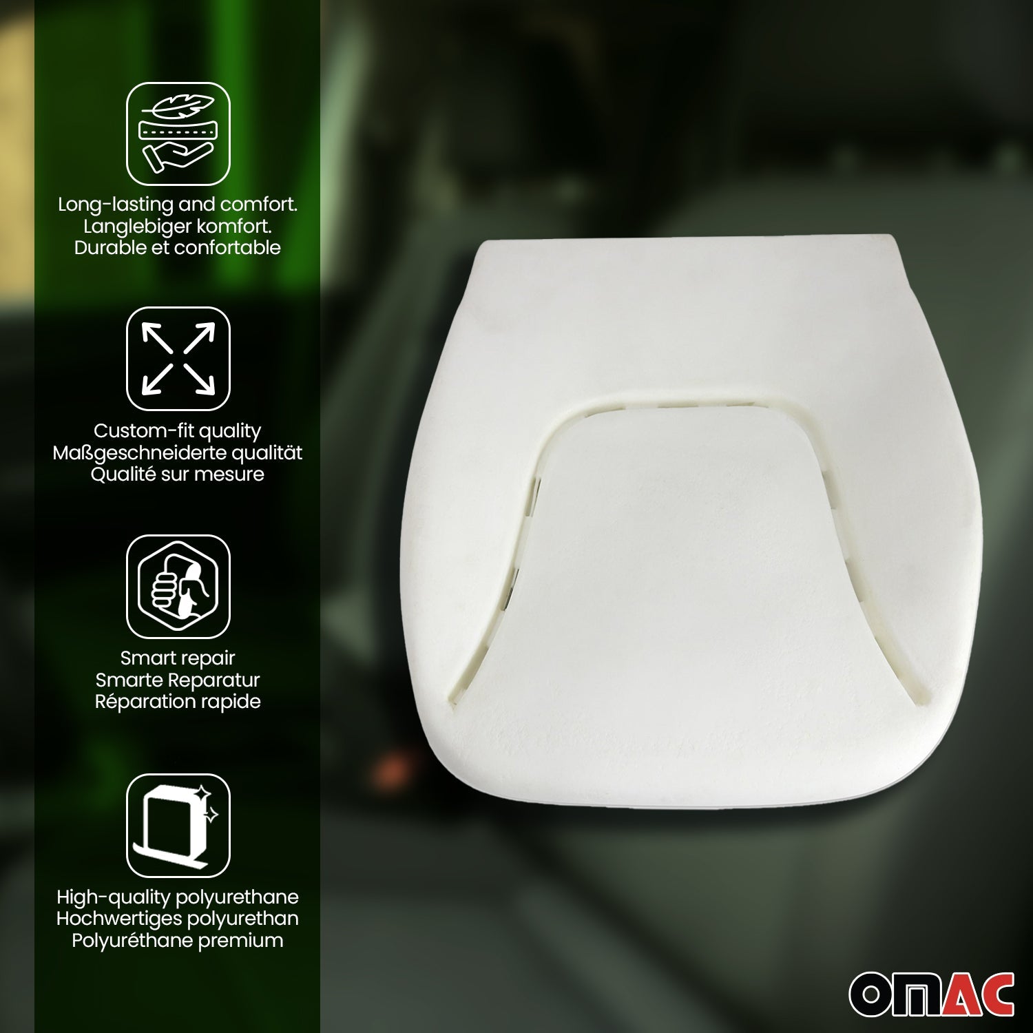 1992-2003 Volkswagen Eurovan Backrest Seat Cushion Foam Pad