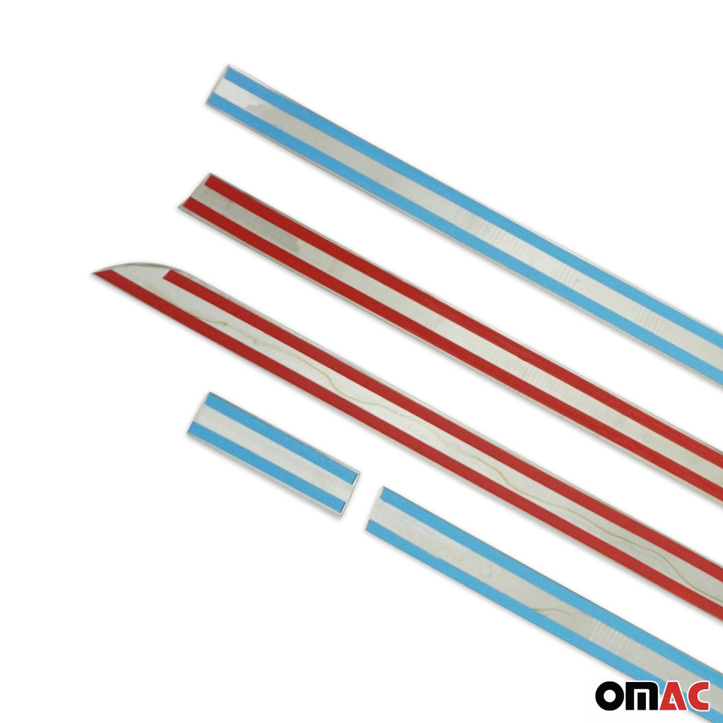 2016-2024 Mercedes Metris L1 L2 Side Door Molding Trim Skirt Garnish Stainless Steel