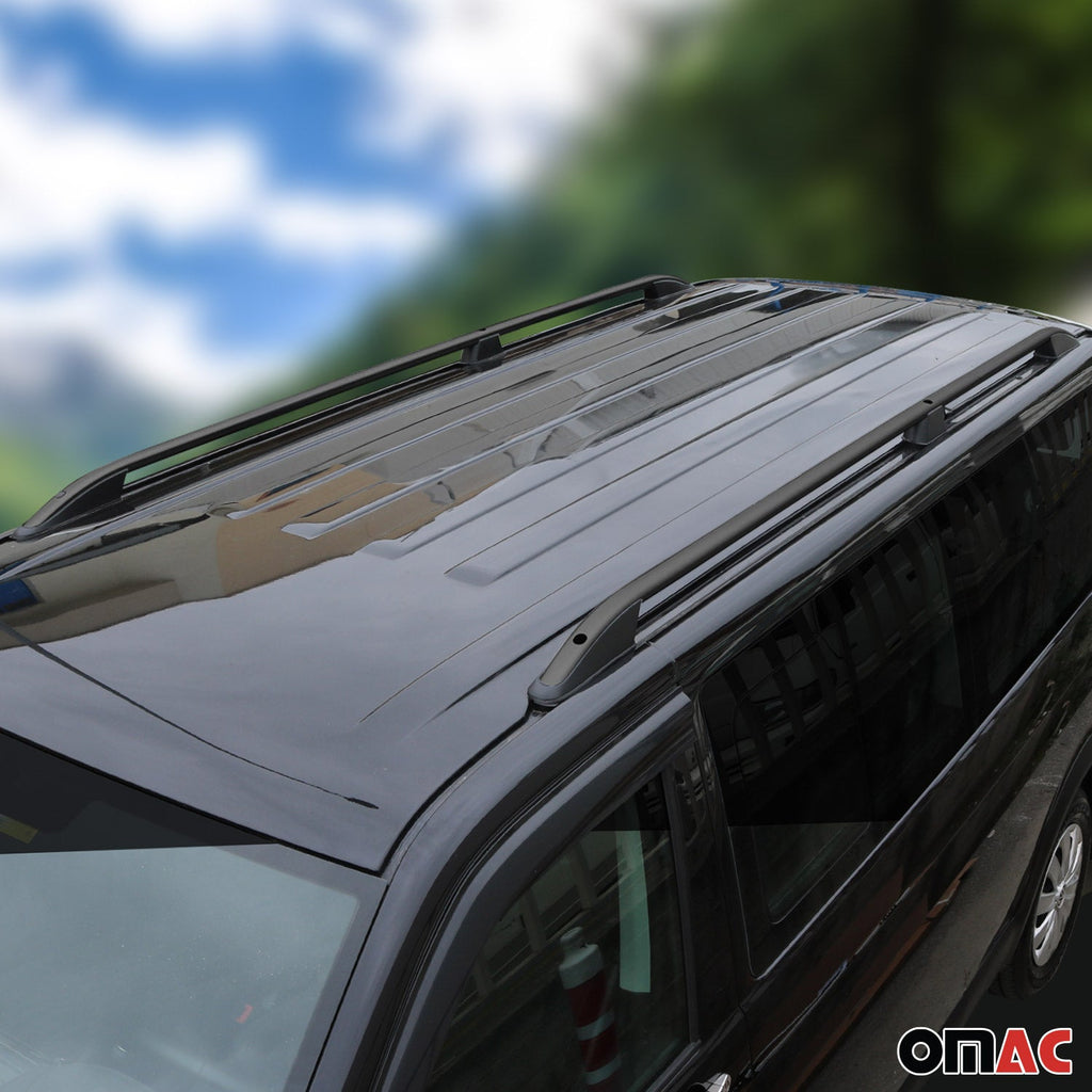 2010-2013 Ford Transit Connect L1 SWB Roof Rack Rails Side Rails Black