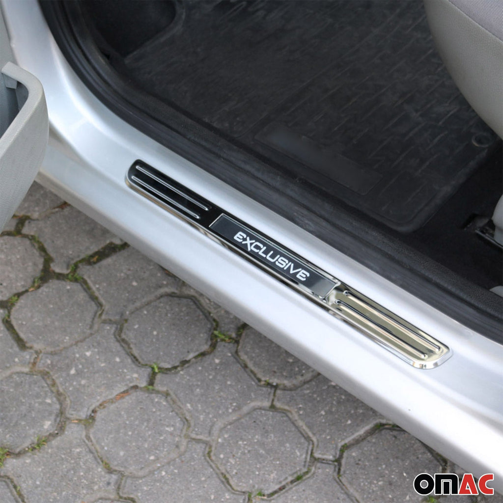 2018-2024 VW Tiguan Door Sill Scuff Plate Scratch Protector Exclusive Stainless Steel