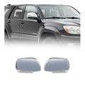 2003-2009 Toyota Land Cruiser Prado Side Mirror Cover Caps Stainless Steel Silver 2Pcs