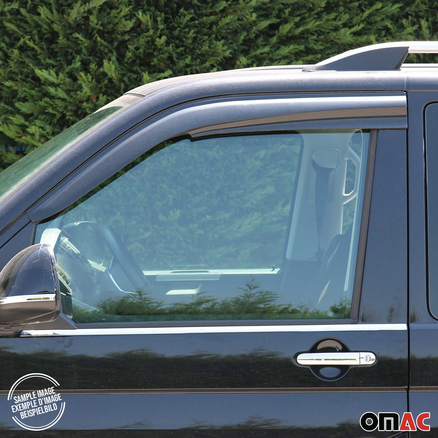 2019-2026 Mercedes Sprinter W907 910 Window Visor Vent Rain Deflector 2Pcs Smoke