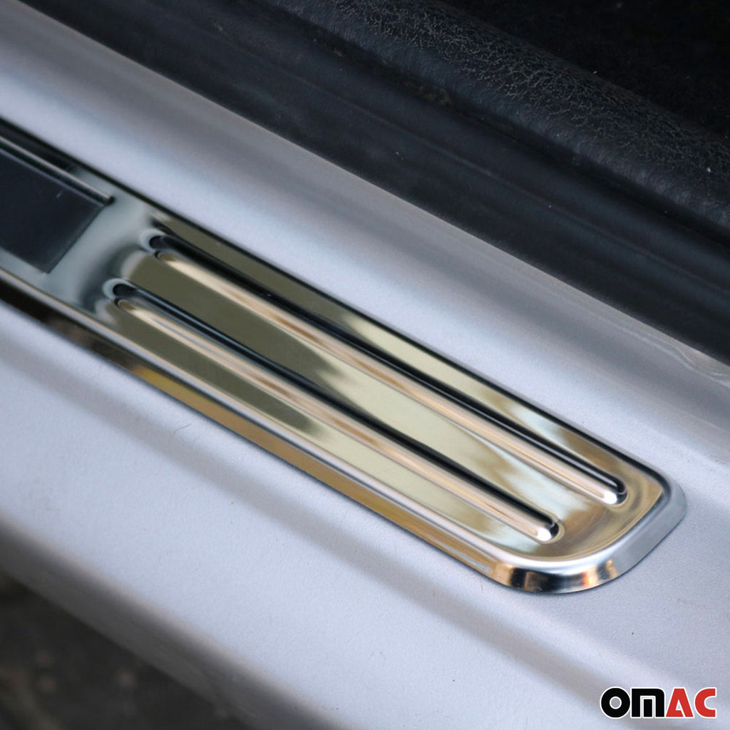 2018-2024 VW Tiguan Door Sill Scuff Plate Scratch Protector Exclusive Stainless Steel