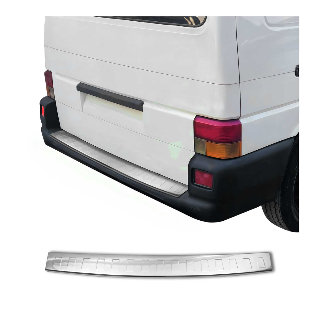 Rear Bumper Sill Cover Protector Guard for VW Eurovan 1992-2003 Brushed Steel