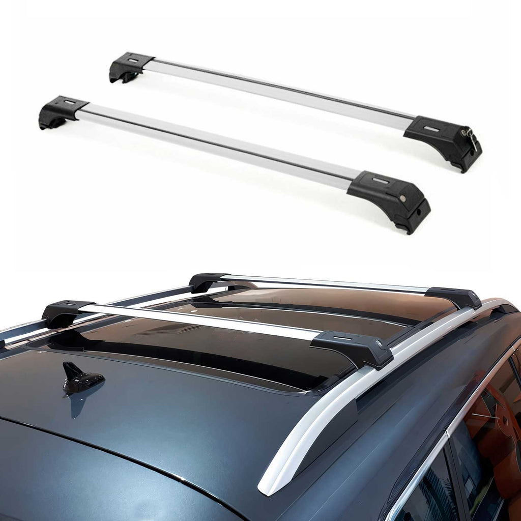 2007-2015 Audi Q7 Roof Rack Cross Bars Silver