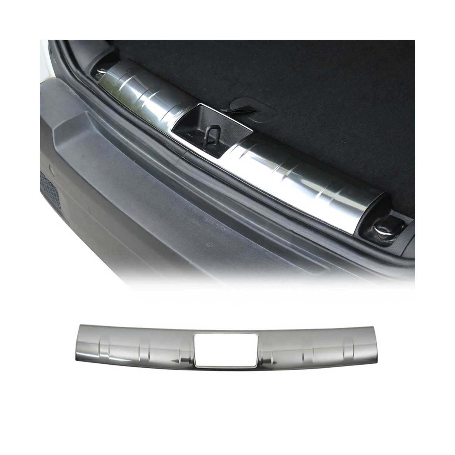 2015-2024 Jeep Renegade Trunk Sill Cover Bumper Guard Protector Steel Silver