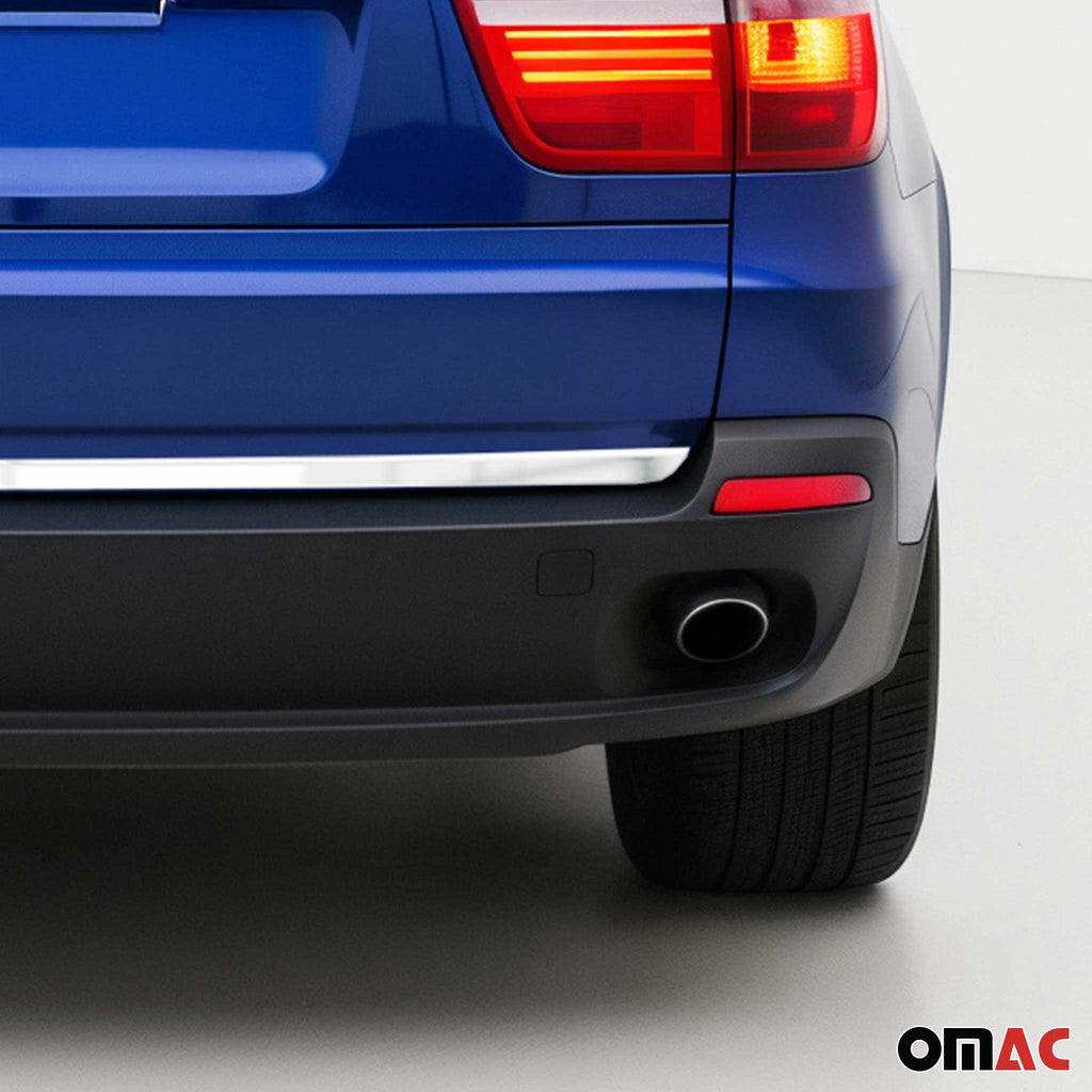 2007-2013 BMW X5 E70 Rear Trunk Lid Molding Trim Brushed Stainless Steel Silver 1Pc