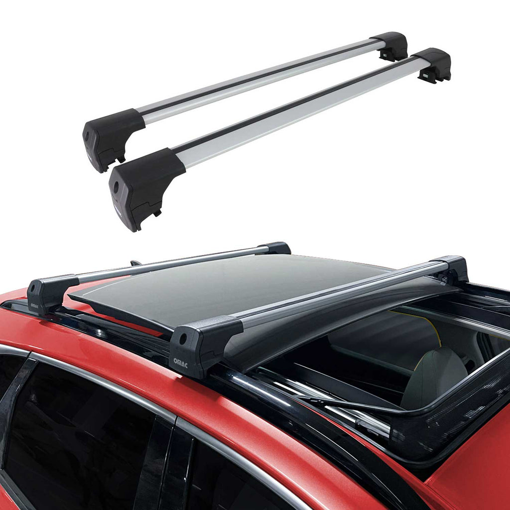 2024-2026 Lincoln Nautilus Roof Rack Cross Bars Luggage Carrier Alu Gray 2Pcs