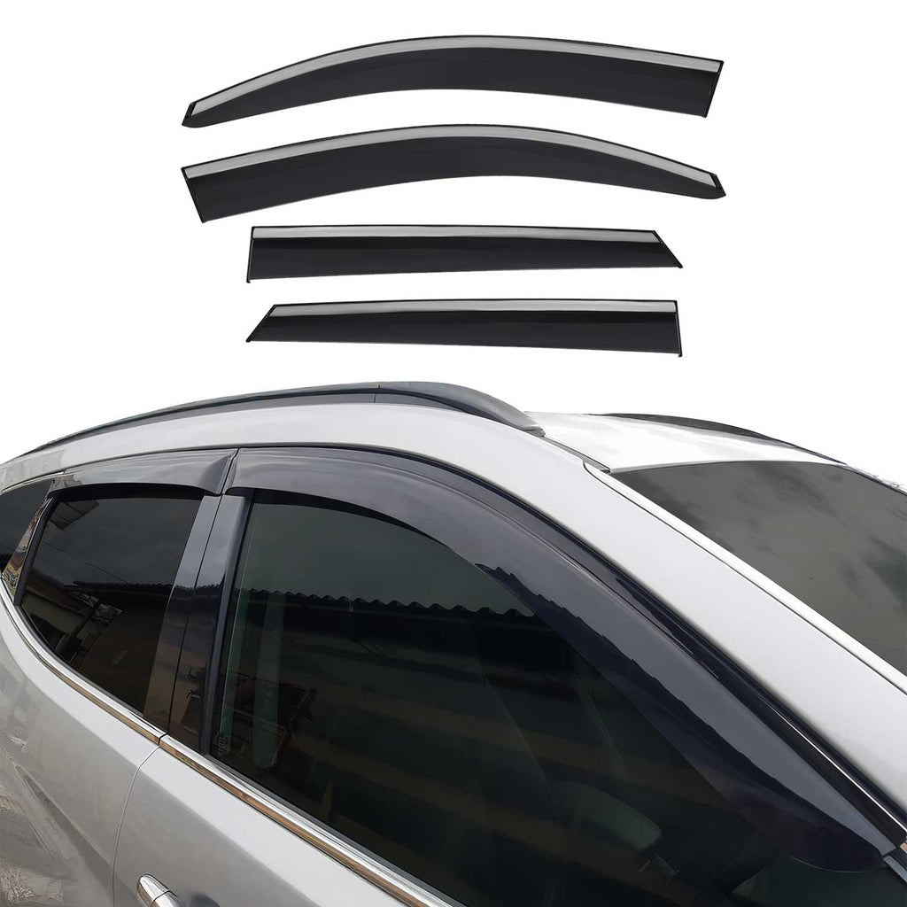 2016-2021 Hyundai Tucson Window Visor Vent Rain Deflector 4Pcs Smoke