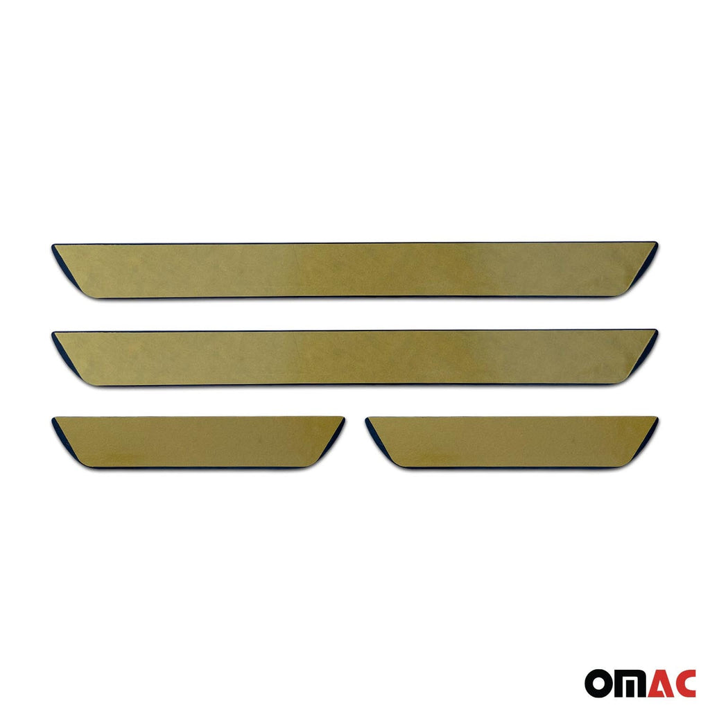 Jeep Cherokee Door Sill Scuff Plate Scratch Protector Stainless Steel Silver 4 Pcs
