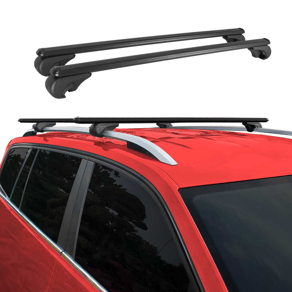 2004-2016 Cadillac SRX Roof Rack Cross Bars Black