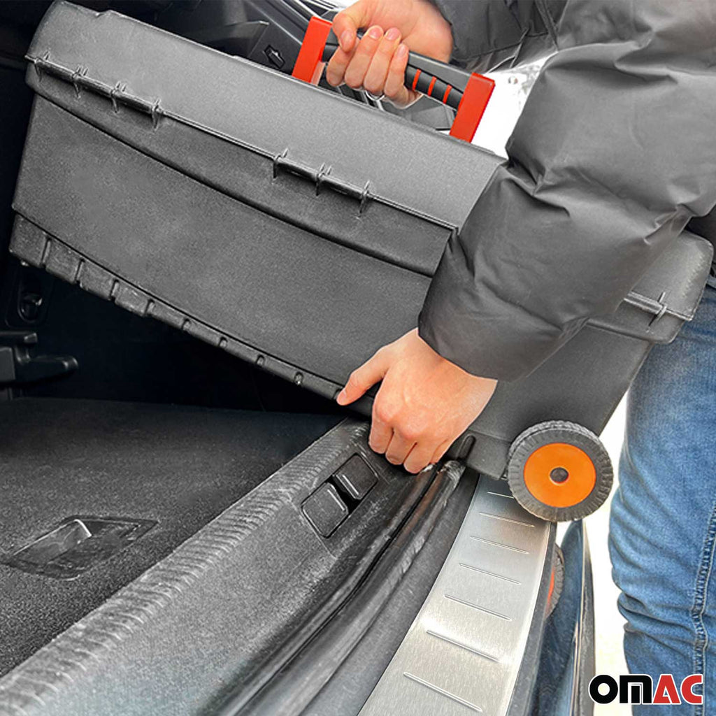 2018-2023 Audi Q5 SQ5 2.gen Rear Bumper Sill Cover Protector Guard Brushed Stainless Steel