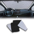 2014-2026 RAM ProMaster Thermal Windshield Sun Shade Magnetic Black 3Pcs