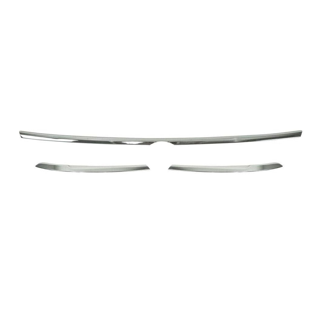 2018-2024 VW Tiguan Fog Light Headlight Lamp Surround Trim Silver 3 Pcs