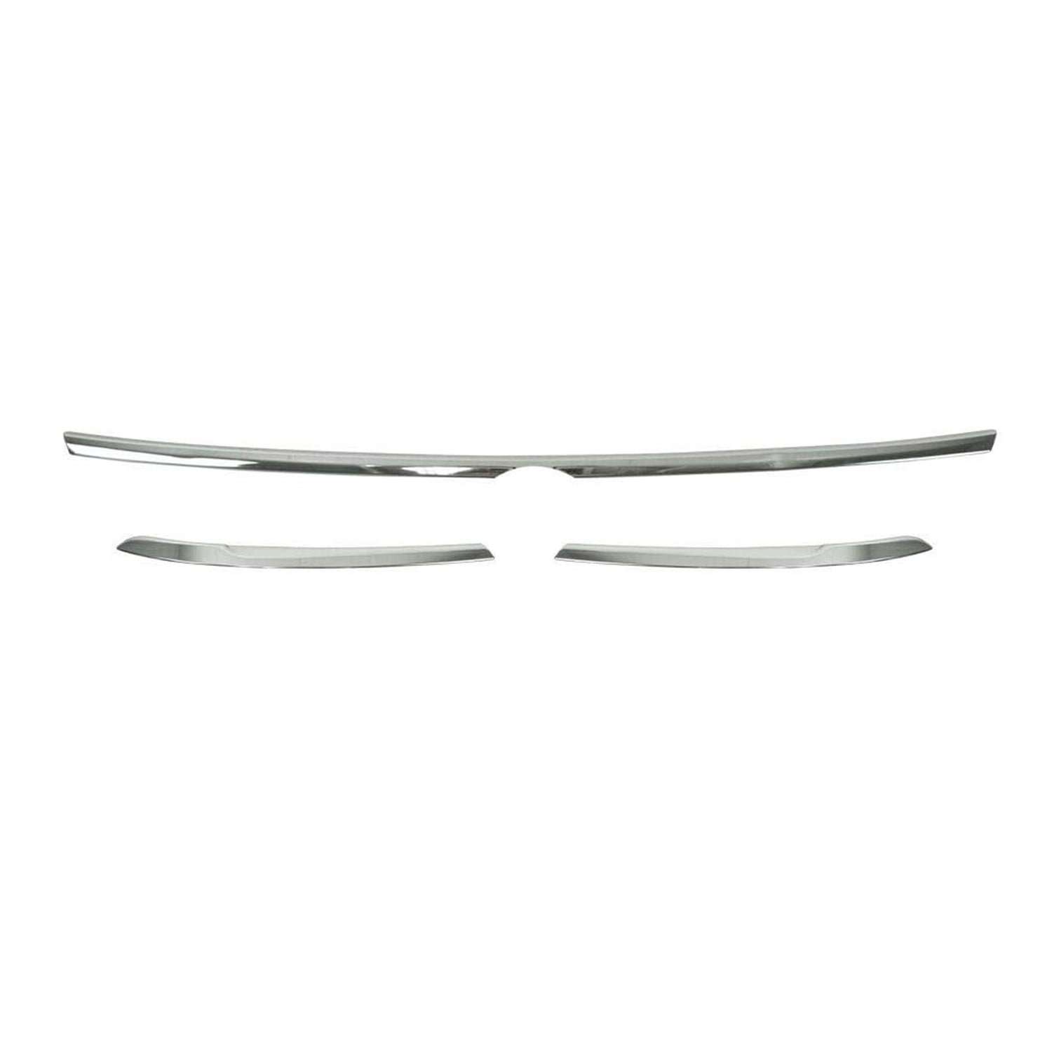 2018-2024 VW Tiguan Fog Light Headlight Lamp Surround Trim Silver 3 Pcs