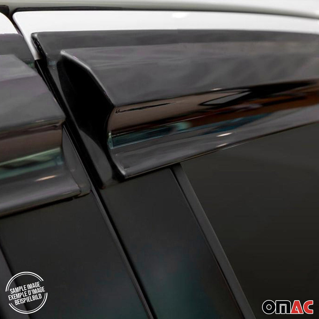 2003-2006 Dodge Sprinter Window Visor Vent Rain Deflector 2Pcs Smoke