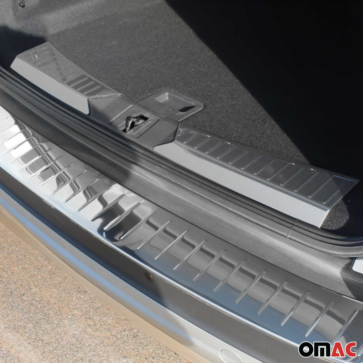 2013-2016 Ford Escape Trunk Sill Cover Bumper Protector Stainless Steel Brushed 2 Pcs
