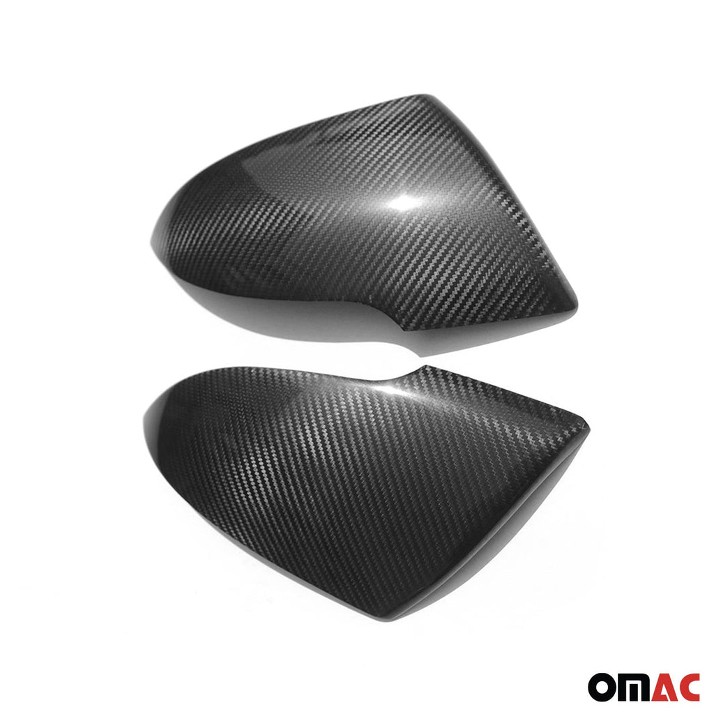 2011-2014 Kia Sportage Side Mirror Cover Caps Carbon Fiber Black 2 Pcs