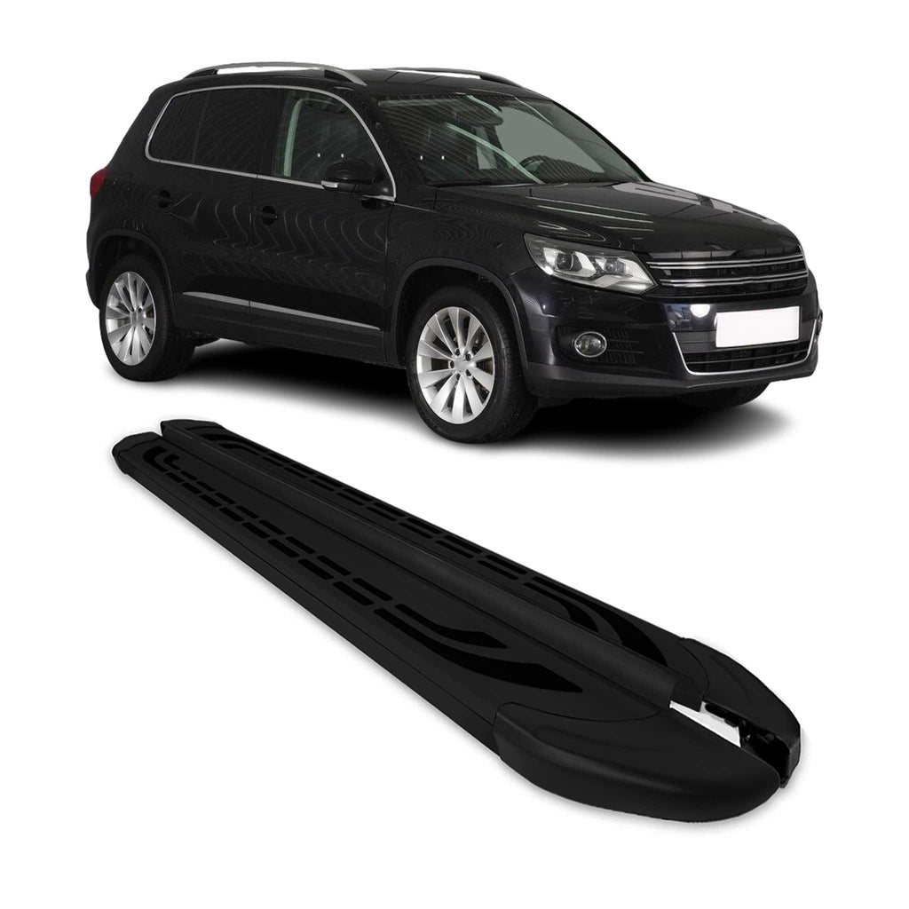2009-2017 VW Tiguan Running Boards Side Steps Black