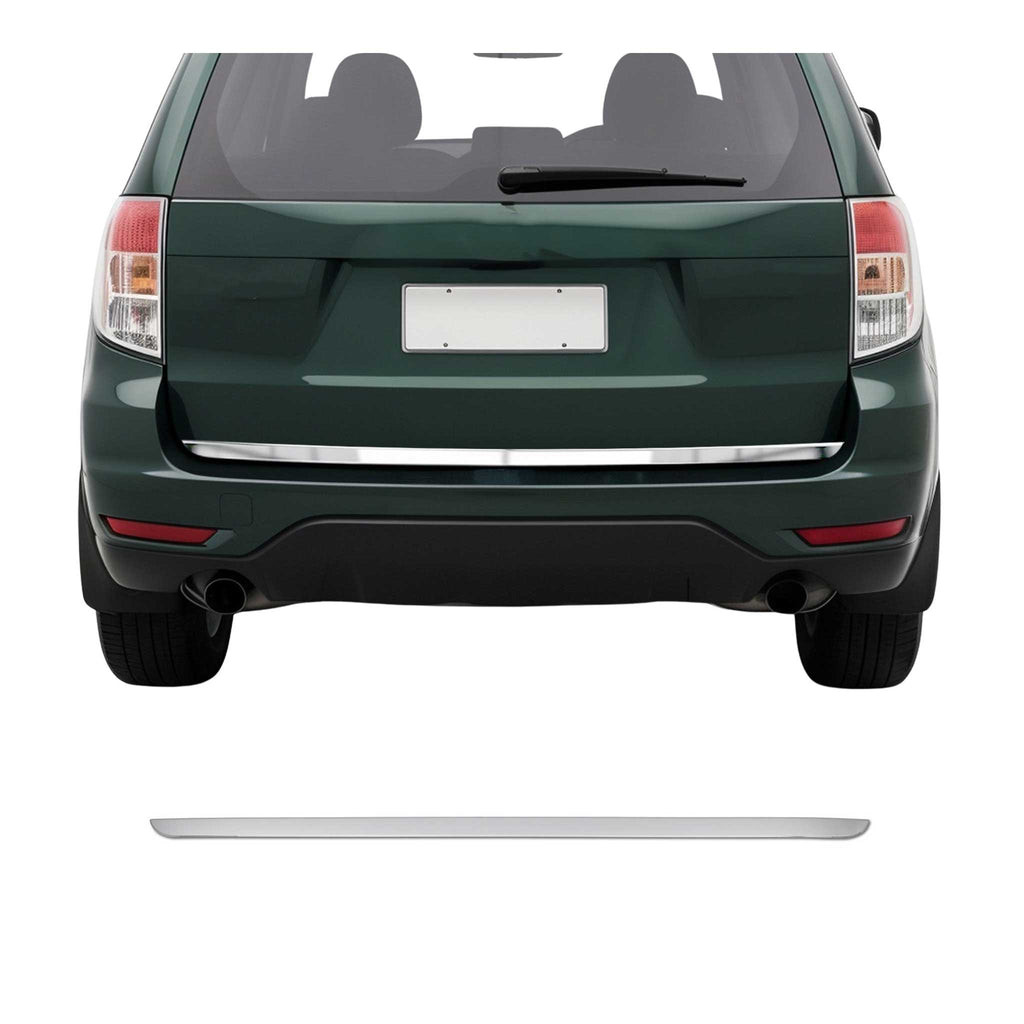 2009-2013 Subaru Forester III Rear Trunk Molding Trim Stainless Steel Silver