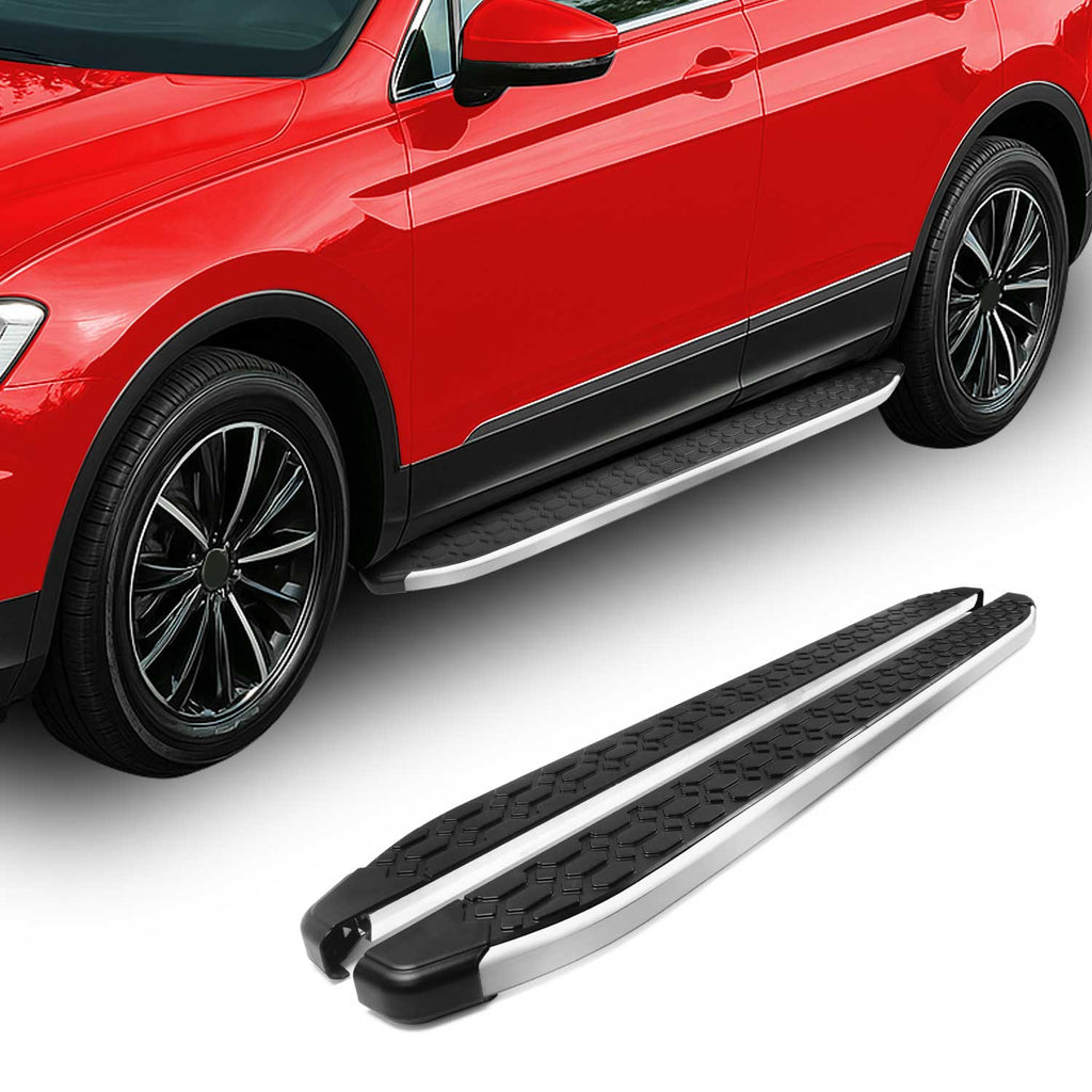 1997-2005 Mercedes M ML Class W163 Running Boards Side Steps Silver & Black
