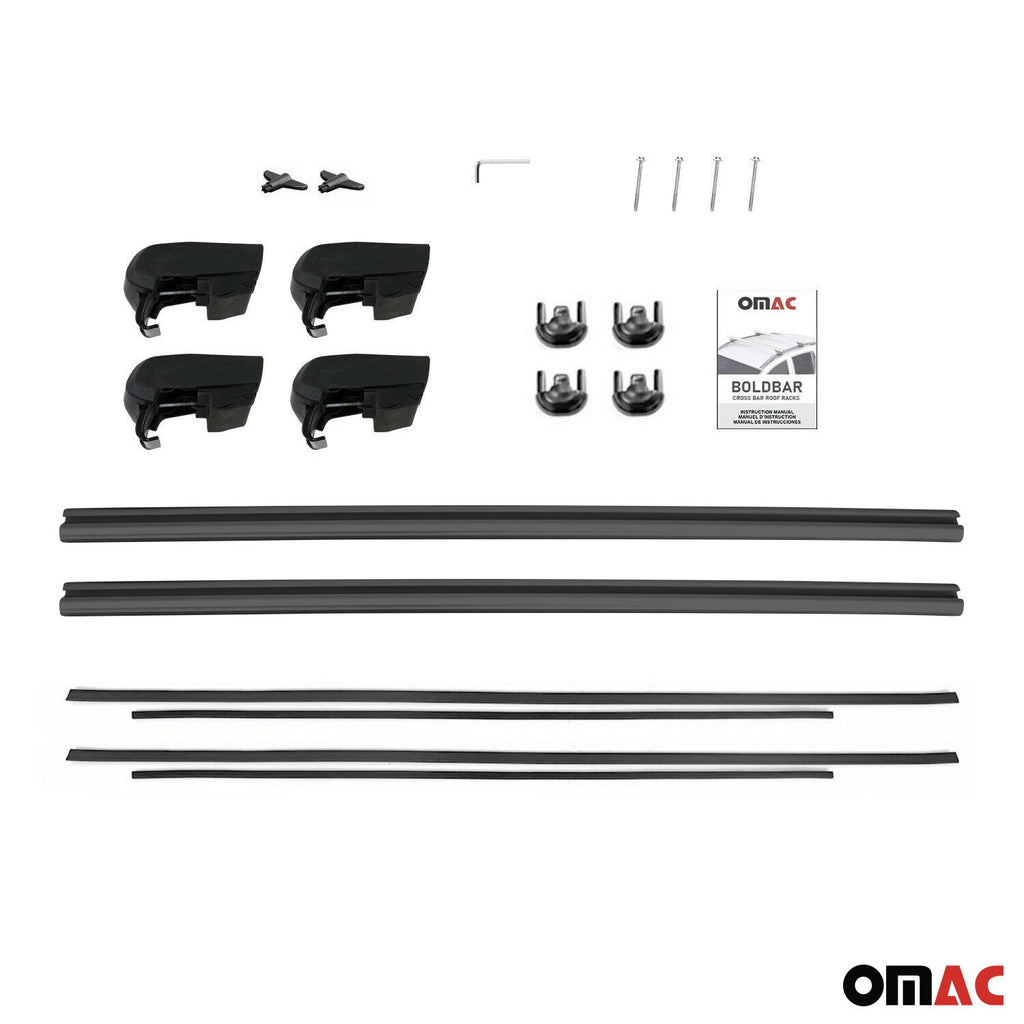 2018-2026 Volvo XC60 Roof Rack Cross Bars Black