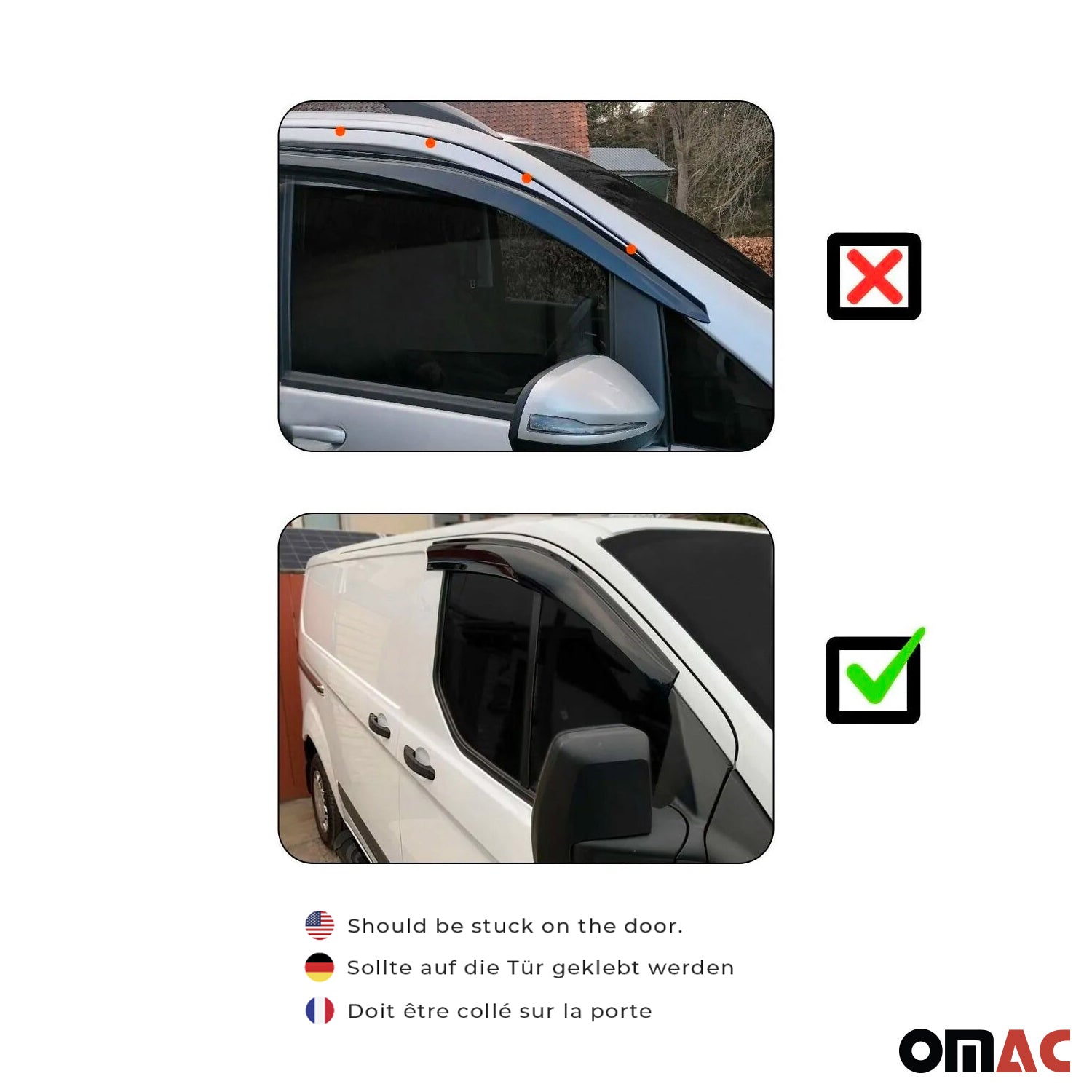 2019-2026 Toyota Corolla Sedan Window Visor Vent Rain Deflector 4Pcs Smoke