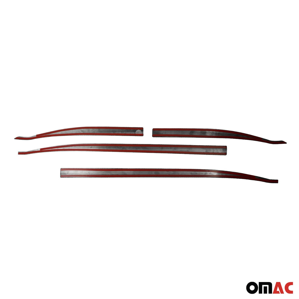 2015-2024 Jeep Renegade Side Door Molding Trim Brushed Steel Dark