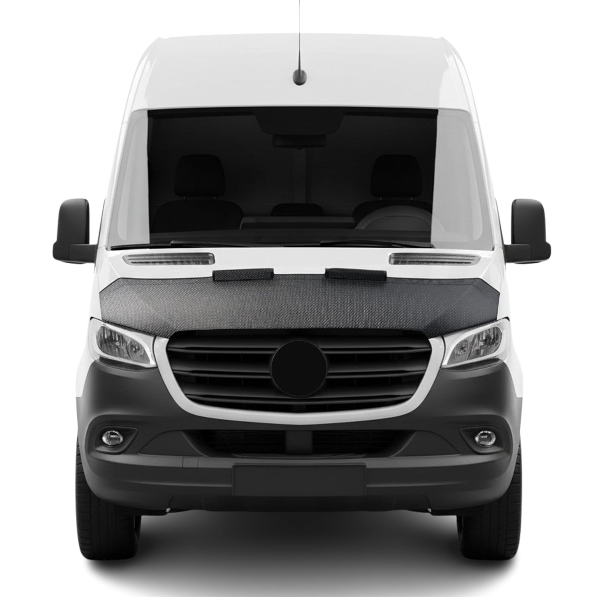 2019-2026 Mercedes Sprinter W907 910 Car Bonnet Mask Hood Bra Carbon Black