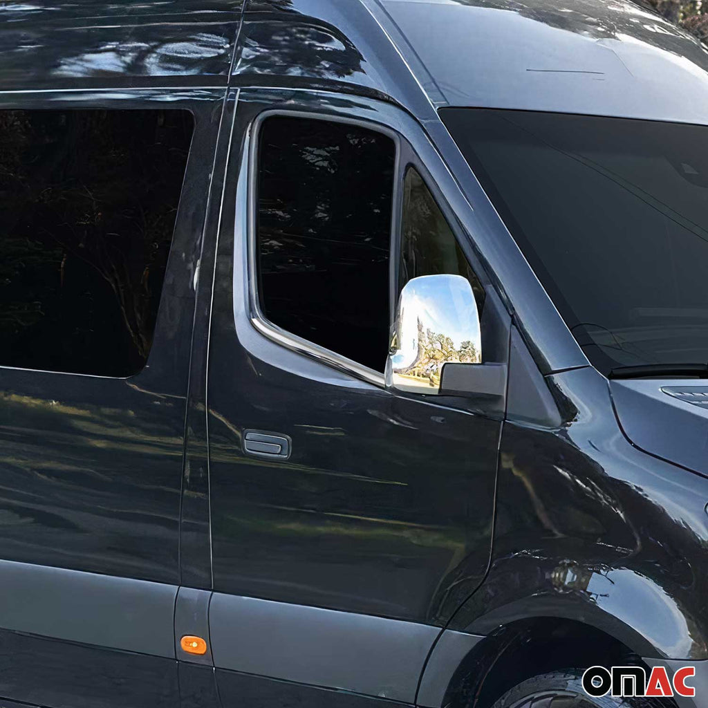 2019-2026 Mercedes Sprinter W907 910 Window Molding Trim Streamer Stainless Steel 4x