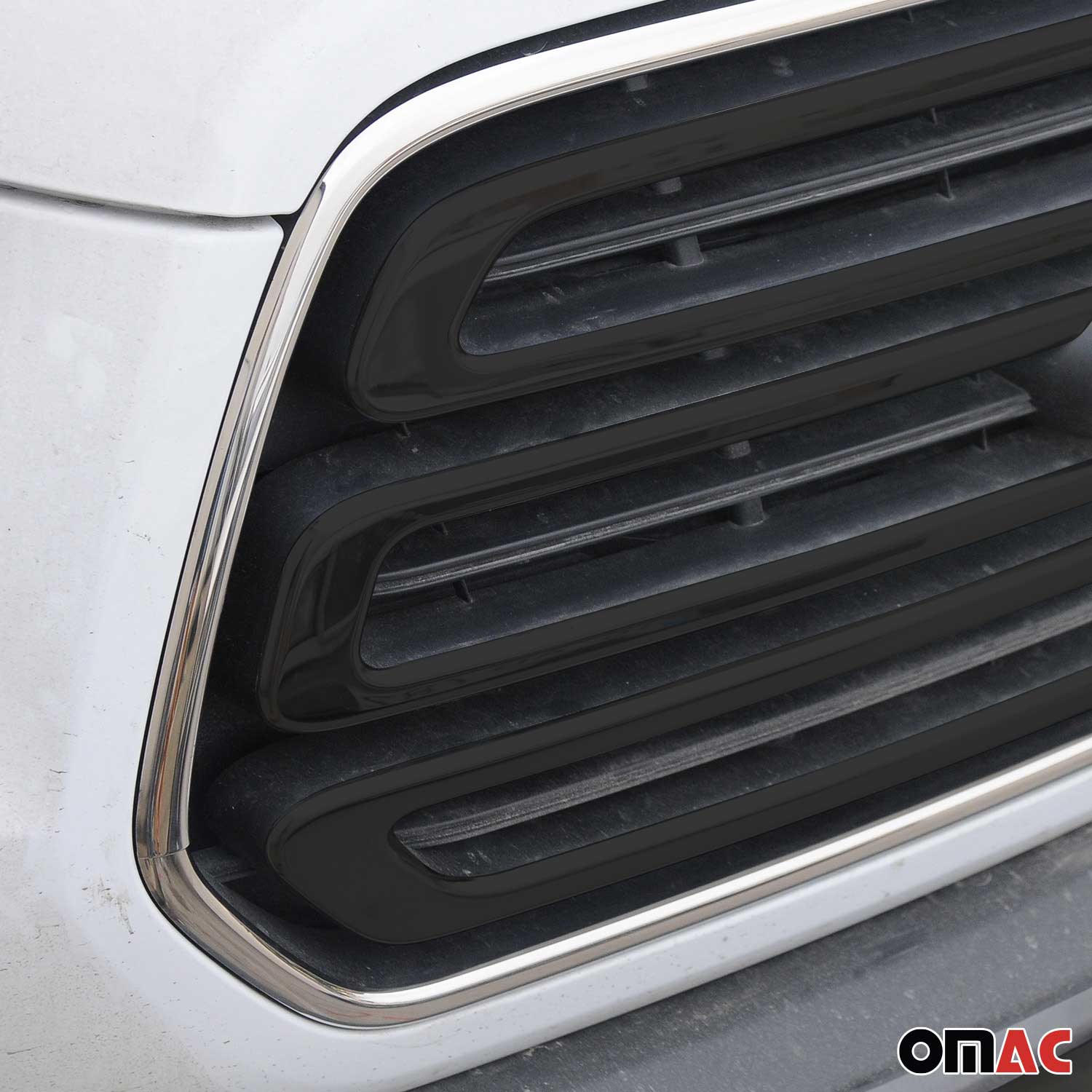 2015-2020 Ford Transit 150 250 350 Front Bumper Grill Trim Molding Stainless Steel 2Pcs