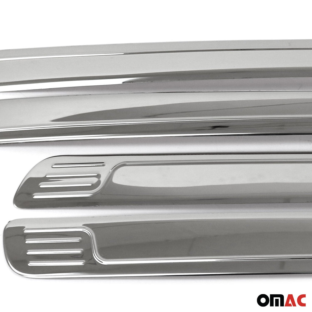 2005-2021 Nissan Frontier Side Door Molding Trim Stainless Steel Silver 4x