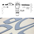 2006-2010 VW Passat B6 Carbon Look Dashboard Console Trim Kit 21Pcs