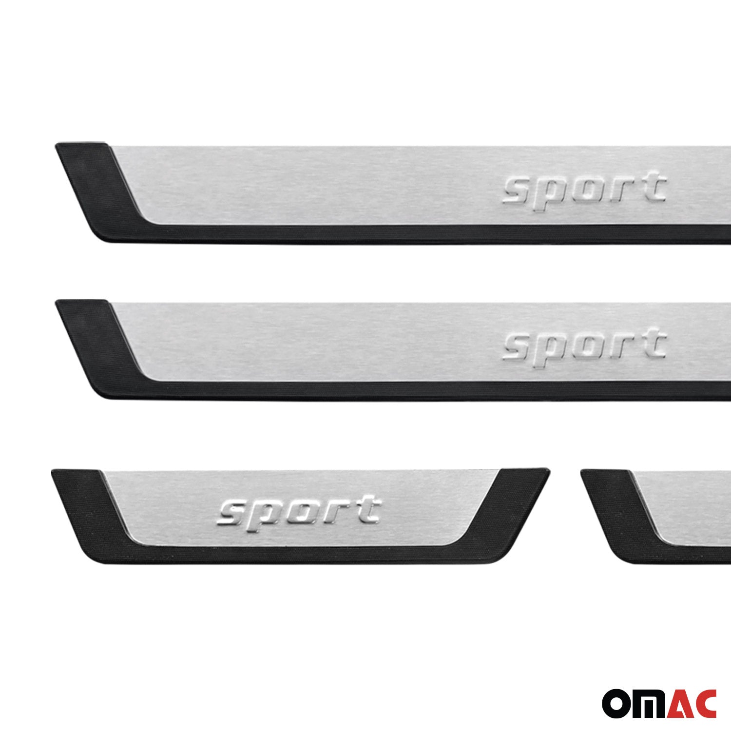 GMC Terrain Door Sill Scuff Plate Scratch Protector Sport Brushed Stainless Steel 4Pcs