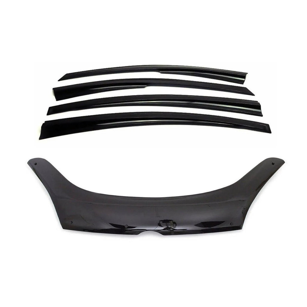 2015-2022 RAM ProMaster City Bug Shield Hood Deflector & Window Visor Kit 5Pcs Smoke