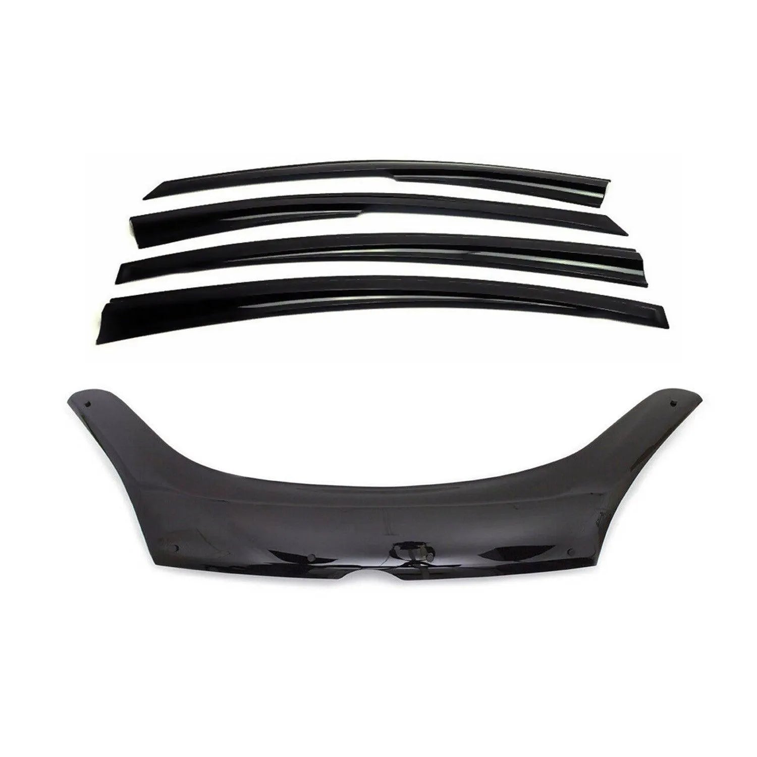 2015-2022 RAM ProMaster City Bug Shield Hood Deflector & Window Visor Kit 5Pcs Smoke