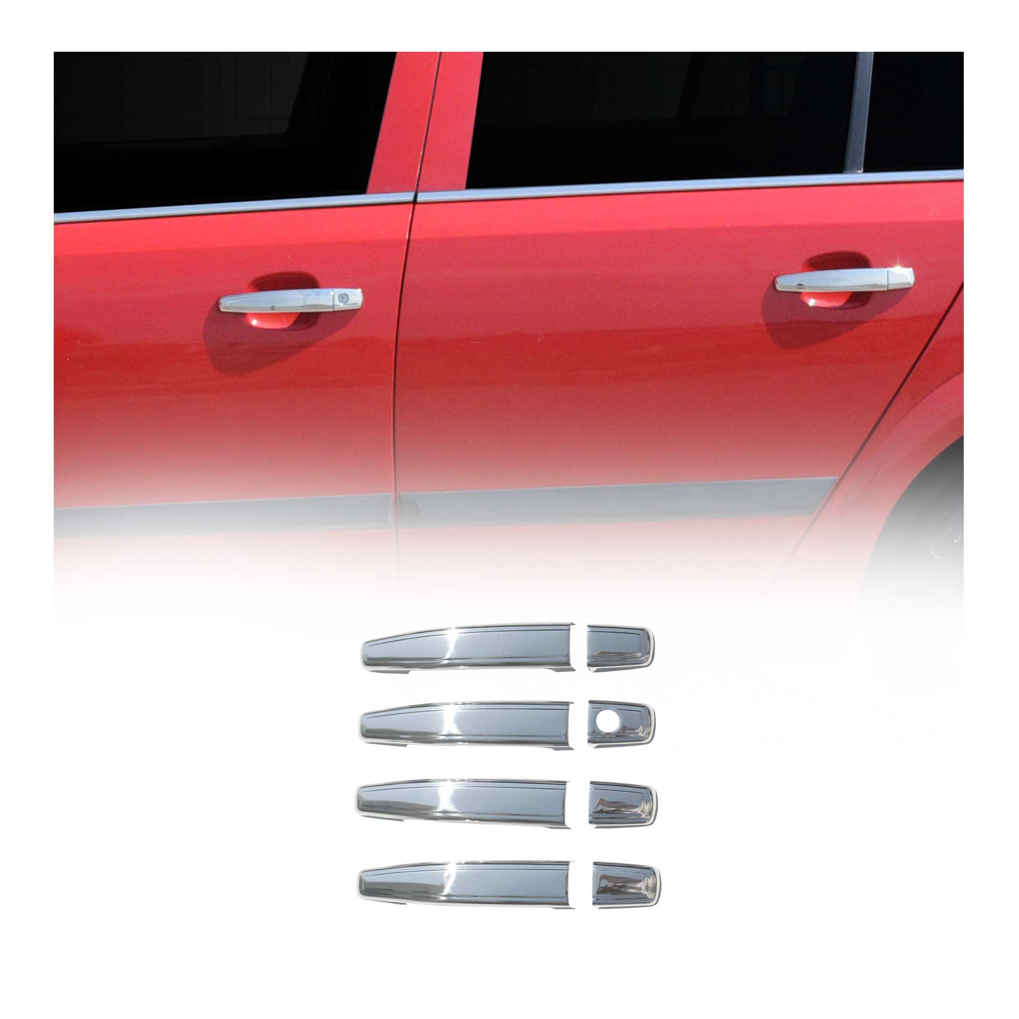 2017-2022 Chevrolet Trax Car Door Handle Cover Protector Stainless Steel 8 Pcs