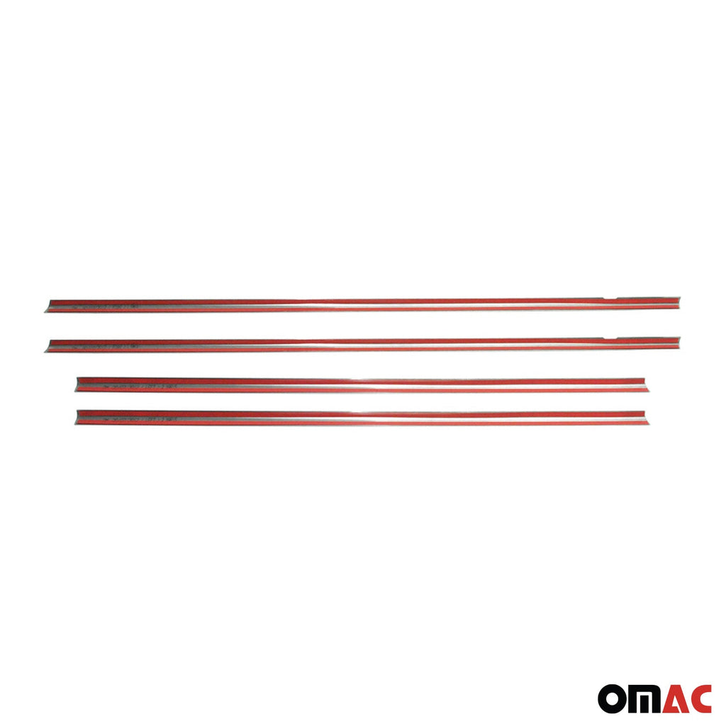 2013-2020 Toyota Yaris Window Molding Trim Streamer Stainless Steel Silver 4 Pcs