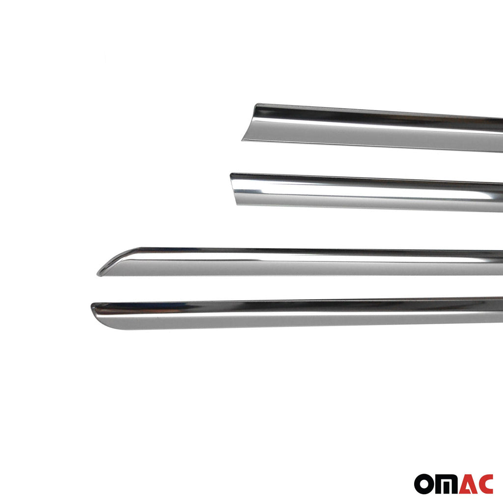 2008-2017 Mitsubishi Lancer Window Molding Trim Streamer Silver 4Pcs Stainless Steel