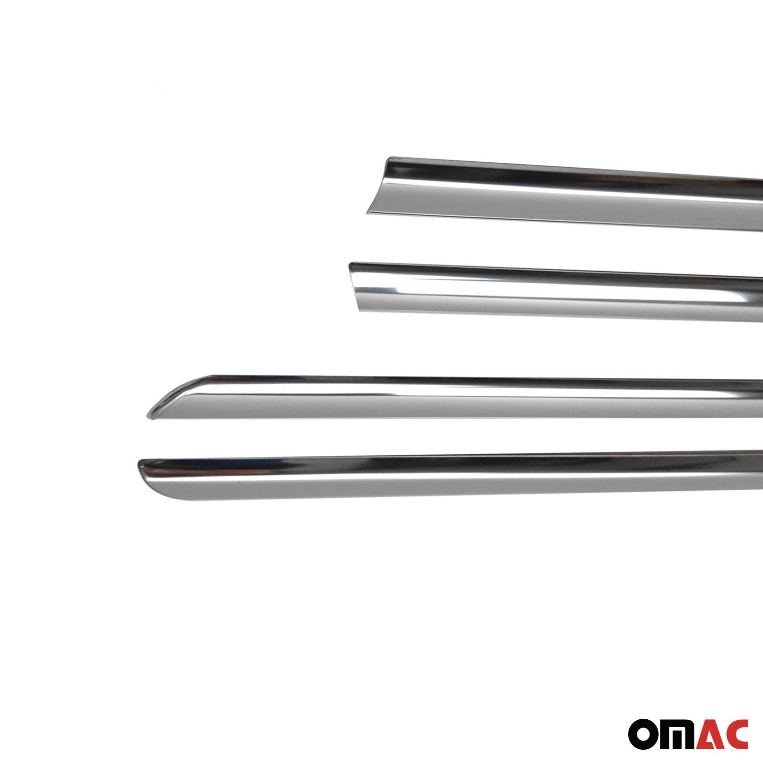 2008-2017 Mitsubishi Lancer Window Molding Trim Streamer Silver 4Pcs Stainless Steel