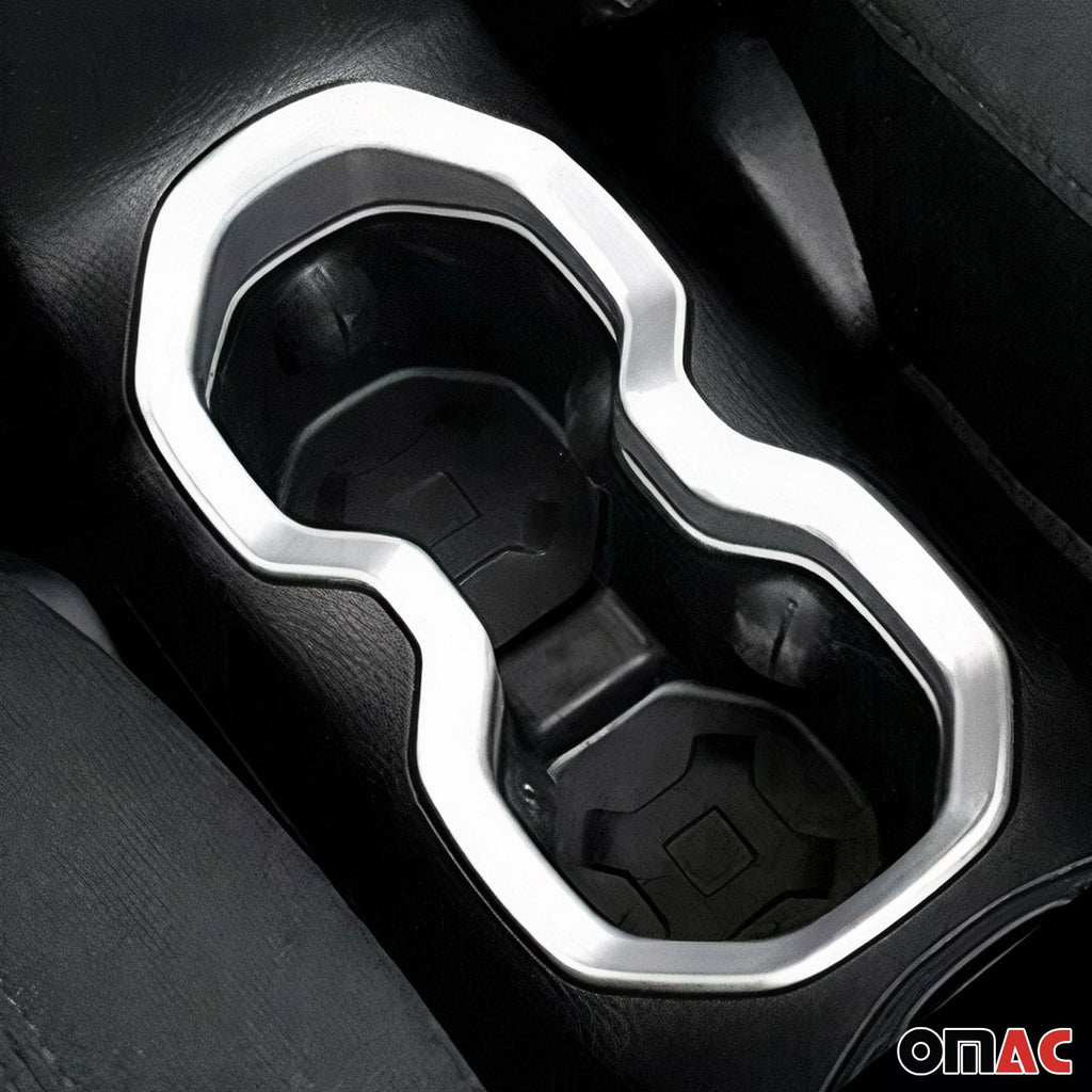 2015-2024 Jeep Renegade Cup Holder Frame Inner Molding Trim Silver Chrome