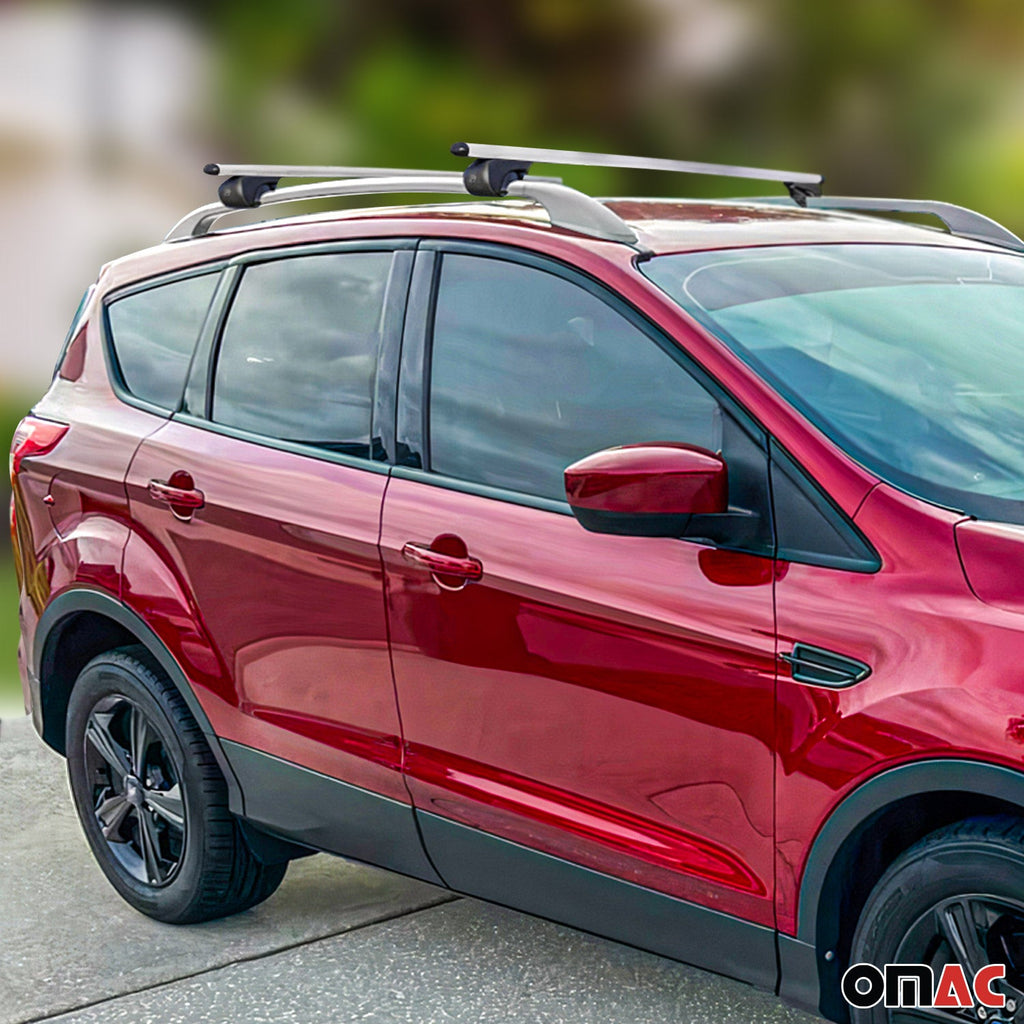 2013-2019 Ford Escape Roof Rack Rail Cross Bars Roof Set Silver