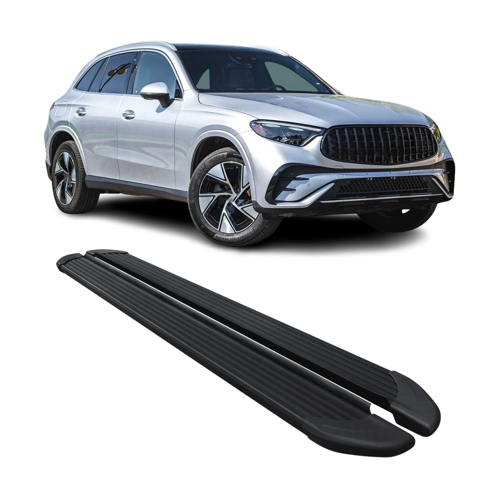 2023-2026 Mercedes GLC Class X254 Running Boards Side Steps Black
