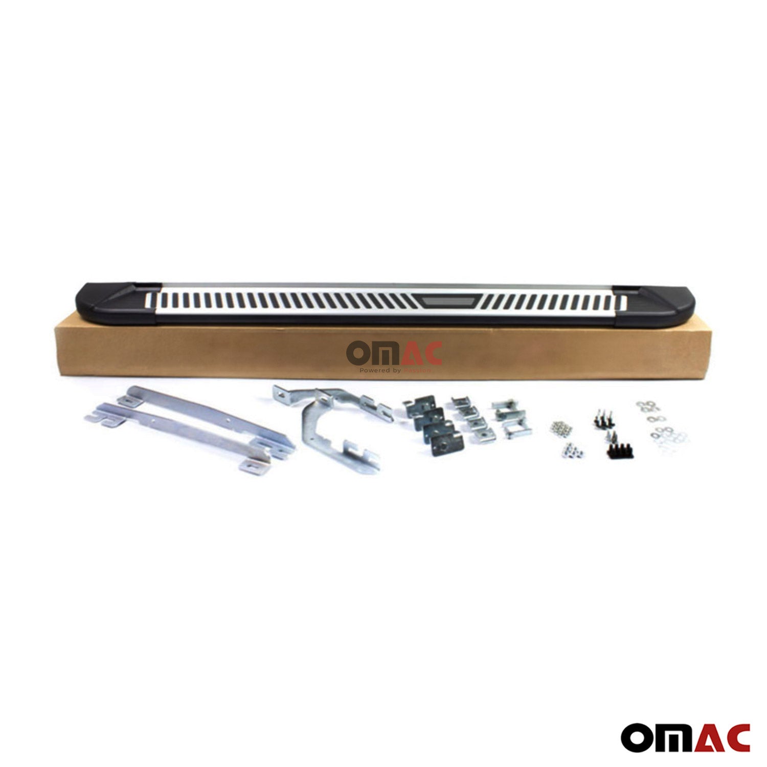 2016-2021 Hyundai Tucson Running Boards Side Steps Silver & Black